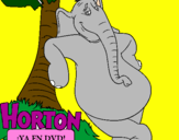 Desenho Horton pintado por maria alice e vitoria