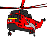 Desenho Helicoptero de resgate pintado por gabriel p