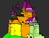 Desenho Castelo medieval pintado por giovanni