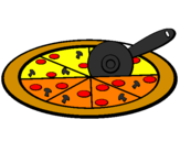 Desenho Pizza pintado por MARCUS
