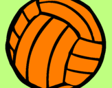 Desenho Bola de voleibol pintado por daniel