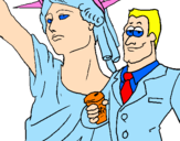 Desenho Estados Unidos da América pintado por nathalia  gabriele