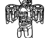 Desenho Totem pintado por Danel