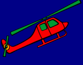 Desenho Helicóptero brinquedo pintado por Mary