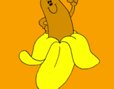 Desenho Banana pintado por nayara luisa