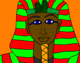 Desenho Tutankamon pintado por arthur