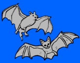 Desenho Um par de morcegos pintado por gabriel