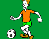 Desenho Jogador de futebol pintado por gabriel corithans