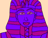 Desenho Tutankamon pintado por gabriel salles