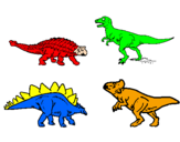 Desenho Dinossauros de terra pintado por bernardo