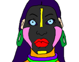 Desenho Mulher maia pintado por sterr