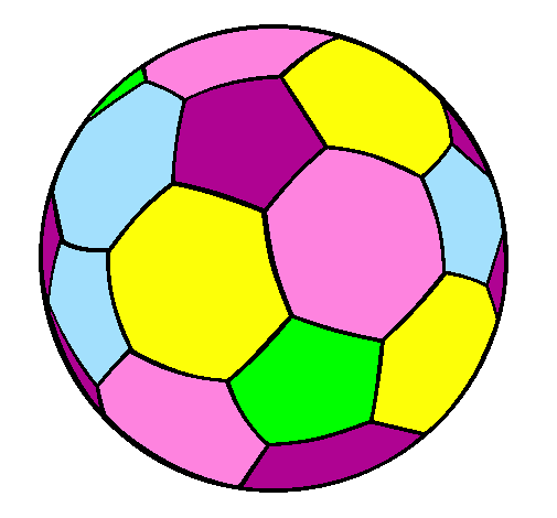 Desenho de Bola de futebol II pintado e colorido por Usuário não