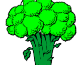 Desenho Brócolos pintado por broculis