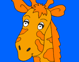 Desenho Cara de girafa pintado por lulu
