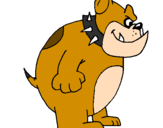 Desenho Bulldog inglês pintado por =D
