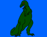 Desenho Tiranossauro rex pintado por caio henrique