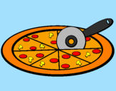 Desenho Pizza pintado por danilo