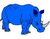 Desenho Rinoceronte pintado por Rino