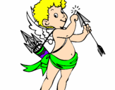 Desenho Cupido  pintado por eduardo