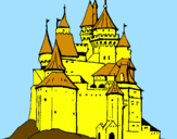 Desenho Castelo medieval pintado por messias
