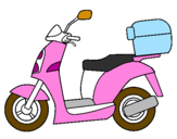 Desenho Ciclomotor pintado por ADRIANA