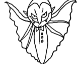 Desenho Vampiro aterrorizador pintado por fffff