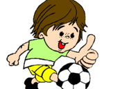 Desenho Rapaz a jogar futebol pintado por Lipinho