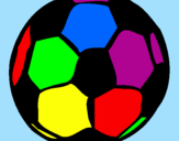 Desenho Bola de futebol pintado por FERNANDO AP DA SILVA
