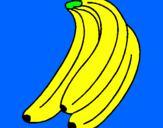 Desenho Plátanos pintado por Joana 
