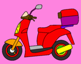 Desenho Ciclomotor pintado por juliett