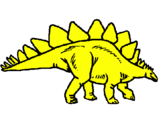 Desenho Stegossaurus pintado por jh
