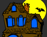 Desenho Casa do mistério pintado por fredy  azocar