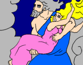 Desenho O rapto de Perséfone pintado por Starsky 