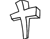 Desenho Estaca pintado por cruz