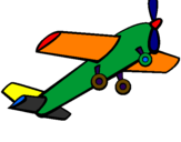 Desenho Brinquedo avião pintado por César