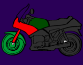 Desenho Motocicleta pintado por gui