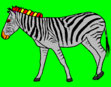 Desenho Zebra pintado por JULIA  ARIELLY BUENIO