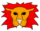 Desenho Leão pintado por carnivoro