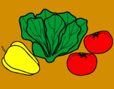 Desenho Verduras pintado por jenifer