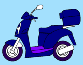 Desenho Ciclomotor pintado por ggggg