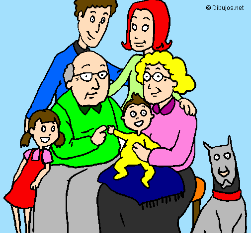 Desenho Família pintado por marcelo