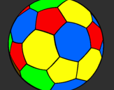 Desenho Bola de futebol II pintado por francisco