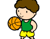 Desenho Jogador de basquete pintado por joão marcelo
