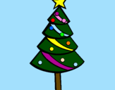 Desenho Árvore de natal II pintado por LUCIANA