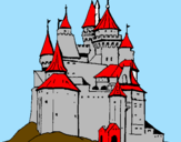 Desenho Castelo medieval pintado por joao antunes