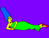 Desenho Marge pintado por anónimo