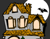 Desenho Casa do mistério pintado por katy4