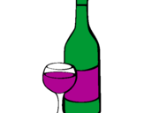 Desenho Vinho pintado por isabela