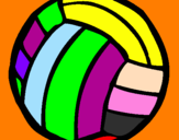Desenho Bola de voleibol pintado por J0@0 P@ul0