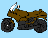 Desenho Motocicleta pintado por teesa